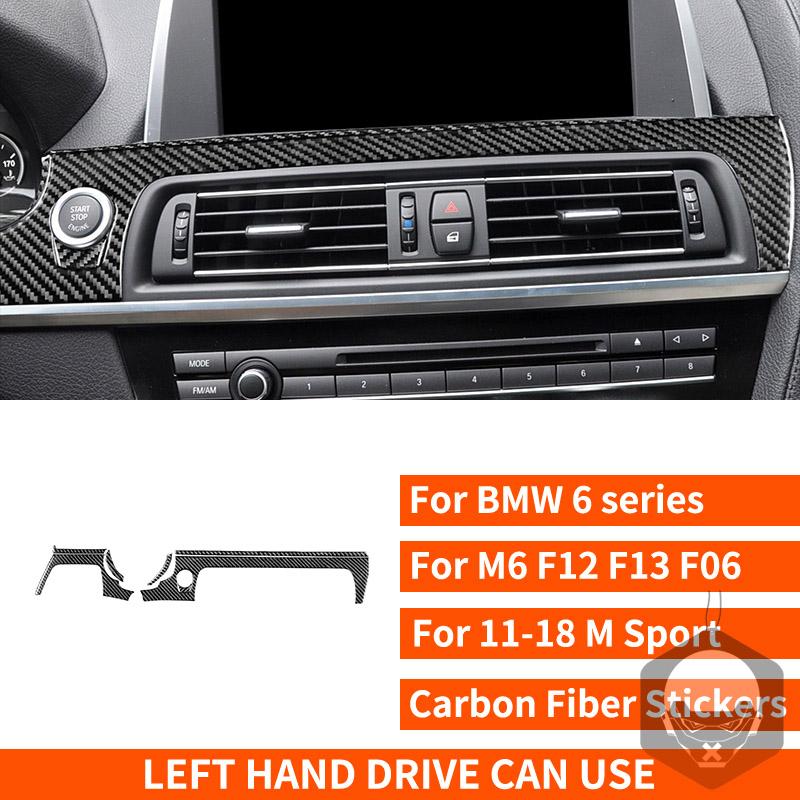 Nálepky z uhlíkových vlákien na ovládanie klimatizácie klimatizácie pre BMW radu 6 M6 F12 F13 F06 2011-2018 M
