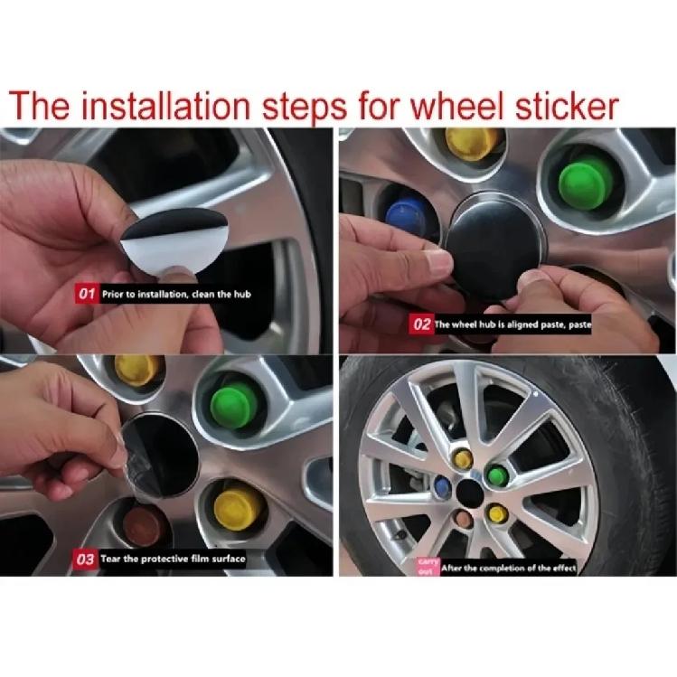4pcs/Set 45mm 48.5mm 56mm 65mm W Work Logo Emblem Badge Car Stickers Car Wheel Center Caps Rim Hub Cover Hubcap Car Accessories
