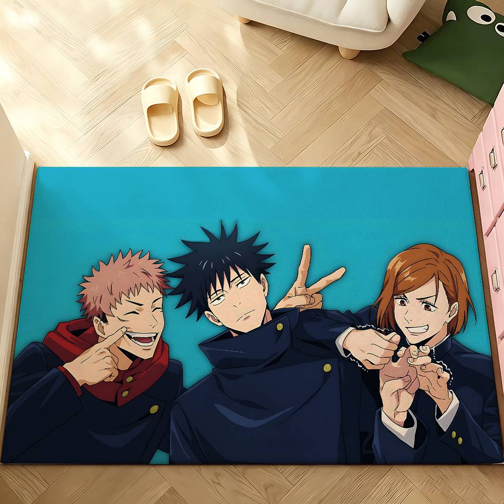 Anime J-Jujutsu K-Kaisen Cool Carpet Bathroom Anti-slip Mat Door Mat Home Decoration Mat Entrance Door Mat Scratch-resistant Mat