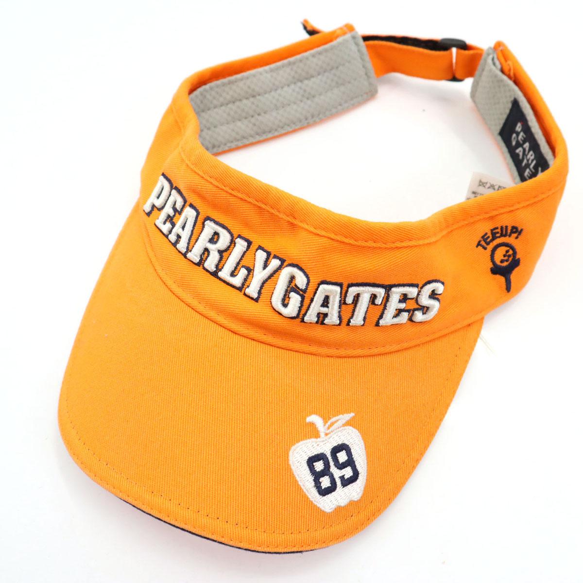 

PEARLY GATES Солнцезащитный козырек БЕСПЛАТНЫЙ Оранжевый Гольф Унисекс Мужской Б/У