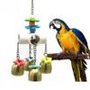 Bird Parrot Toy Colorful Flower with Bell for Cage Bird Chew Toy Playing Training Hanging Toy