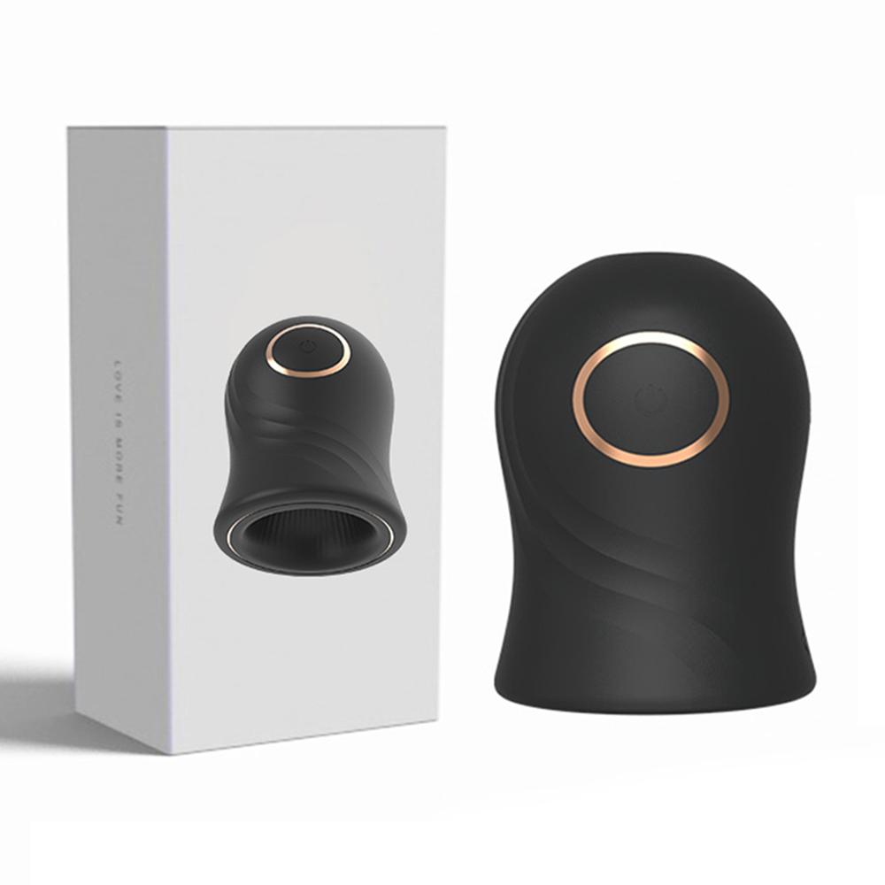 Mužská masturbátor Cvičitel orálního sexu Vibrátor Sexuální hračky pro muže Vagina Real Pussy Adult Delay Automatic Climax Glans Stimulate Man