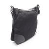 Used PRADA Shoulder Bag Nylon leather Black Used Women