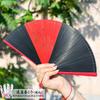 Chinese-Style Dark Green All-Bamboo Fan for Women, Hollow Floral Folding Fan, Ancient Style, Portable, Easy to Open and Close, Hanfu Dance Fan