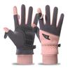 Warm Gloves for Men Thickened Windproof Waterproof and Fleece Outdoor Driving and Cycling Sports Autumn and Winter Fleece Gloves