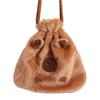Animal Capybara Drawstring Bag Large Capacity Cartoon Storage Bag  Female