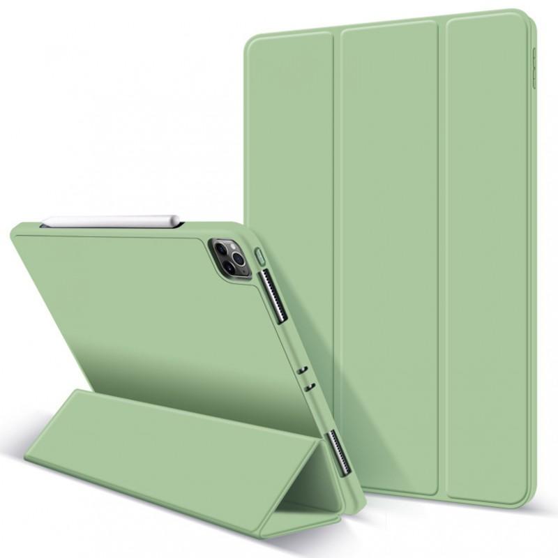 IPad Case 9th Gen 10th 10.2 10.5 11 12.9 Mini 5 Silicone Cover With Pencil Holder Stand Shockproof 3-Fold