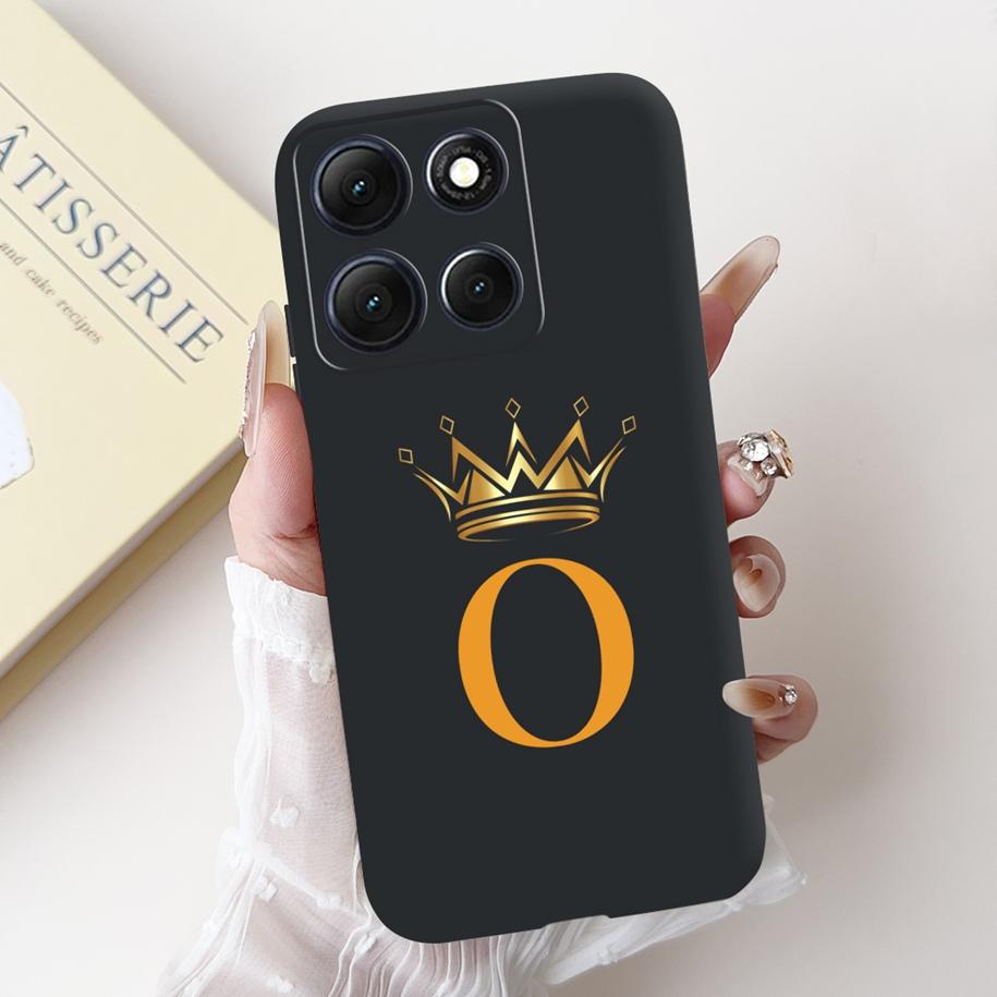 For Motorola Moto G86 Power Case Cute Lucky Letters Crown Flower Soft Silicone Back Cover For Moto G56 G86 5G G86Power Protector