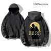 Korn Rock Band World Tour pulóverek Vintage mosott férfi pulóverek Pamut Hip Hop utcai ruházat Kapucnis pulóver Laza Y2K felsők