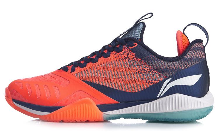 Li Ning Cool Shark 2.0 Дышащие Амортизирующие Низкие Бадминтонные Кроссовки Унисекс Неоновый Фруктовый Красный AYAQ001-3 39