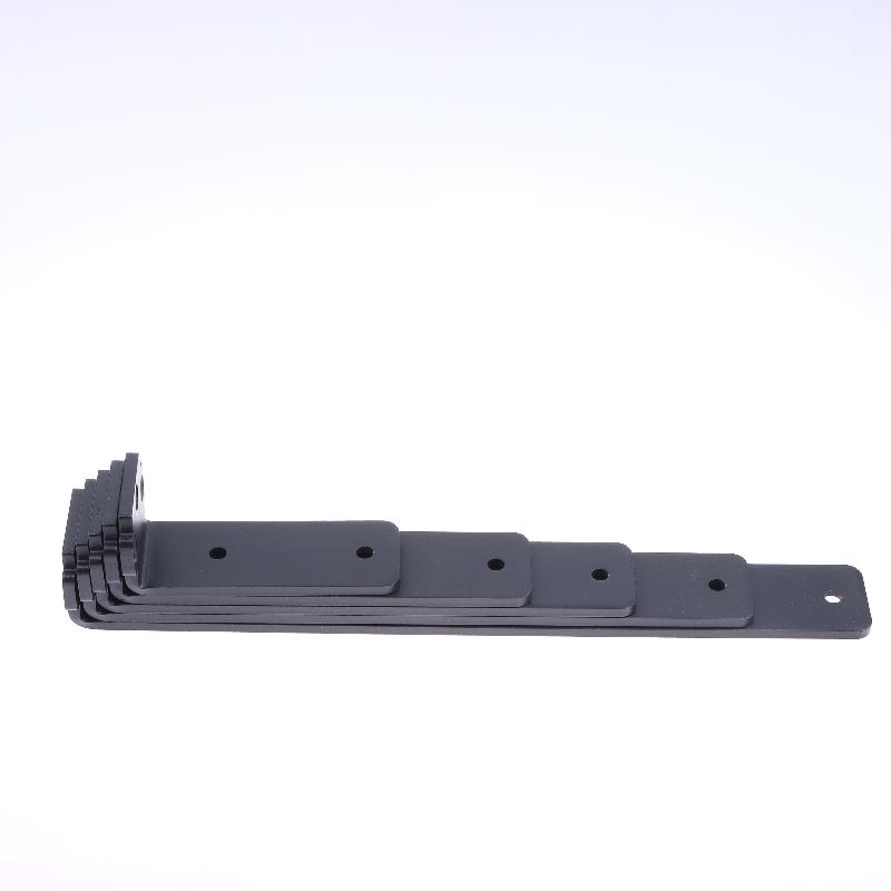 1 Set 5Mm Thicked Invisible L-Shaped Brackets Heavy Duty Cast Iron Floating Shelf Brackets For Kitchen Shelves Support