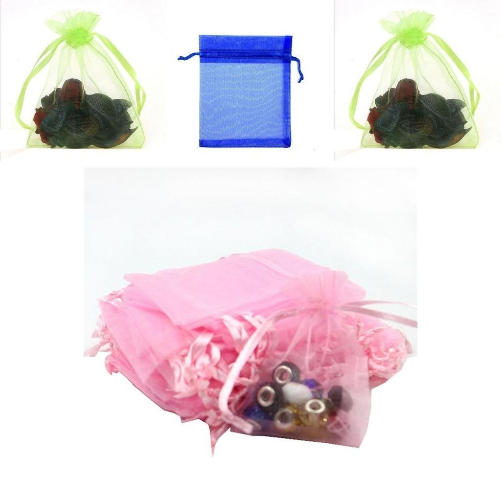 High-quality Organza Bags In White Black Red Grey And More For Party Favors
