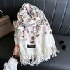 New Winter Warm Cashmere Scarf for Women Embroidery Pashmina Blanket Thick Shawl Wrap Neckerchief Fashion Bufanda Echarpe Poncho
