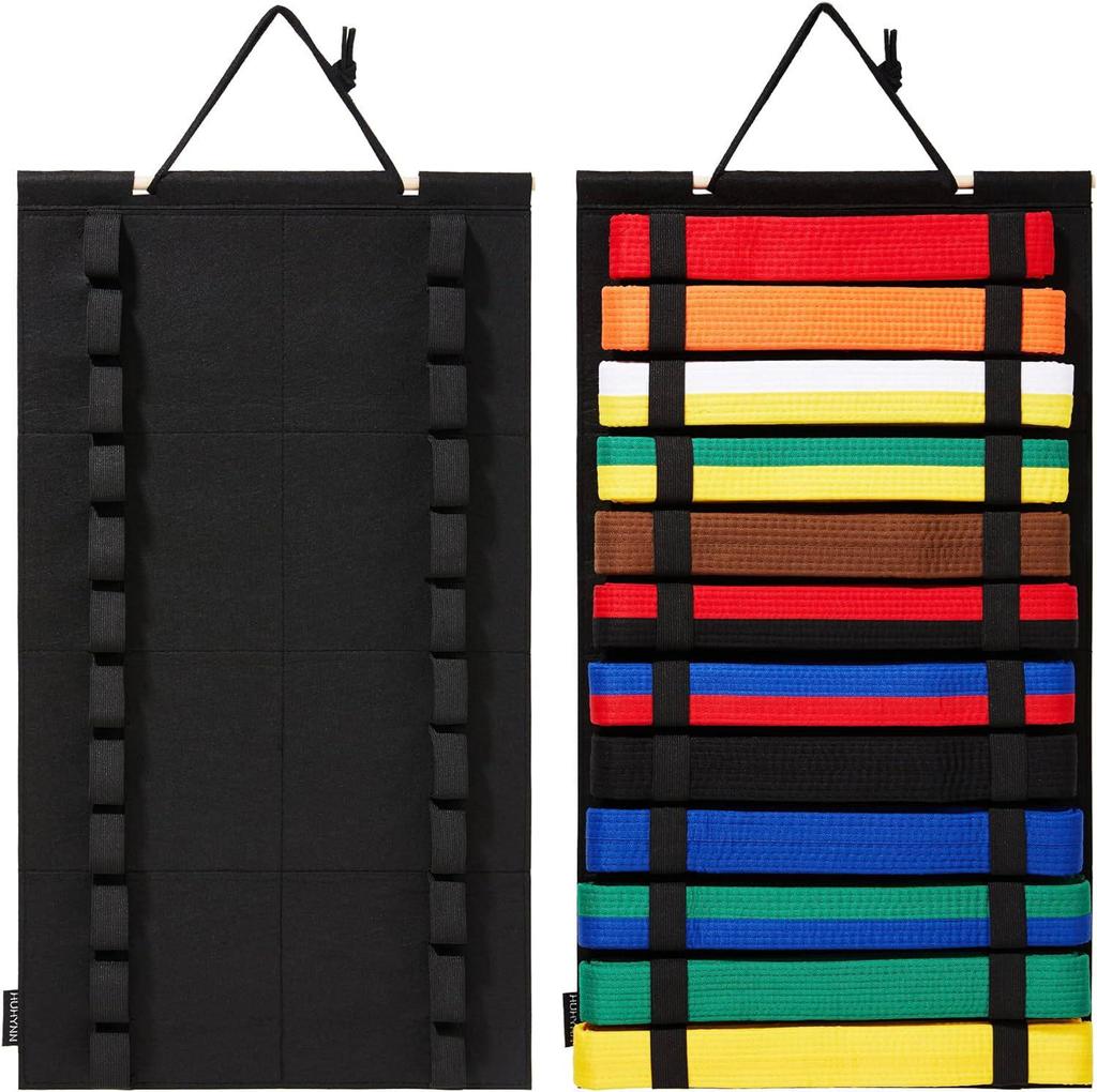 Taekwondo & Karate Belt Display Stand - Promotion Belt Rack Hanger