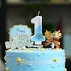 Snowflake Decor Number  Candles  Birthday Number Candles 0-9 Digital  Cake Topper Birthday Christmas Party Decor Baby Shower