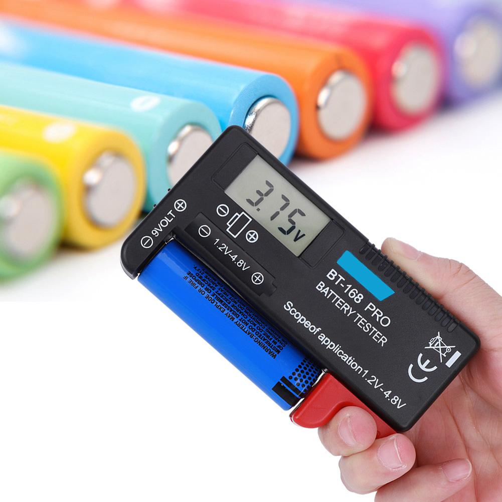 BT‑168PRO Digital LCD Battery Tester 1.2V‑4.8V Battery Checker for Small Batteries Button Cell ABS