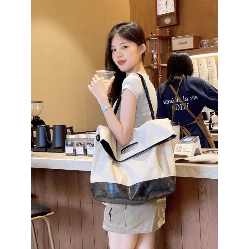Bags Women'S Trendy Fashion Broadband Messenger Bags High Sense Versatile Mailman Bags Class Commuter Tote Bags