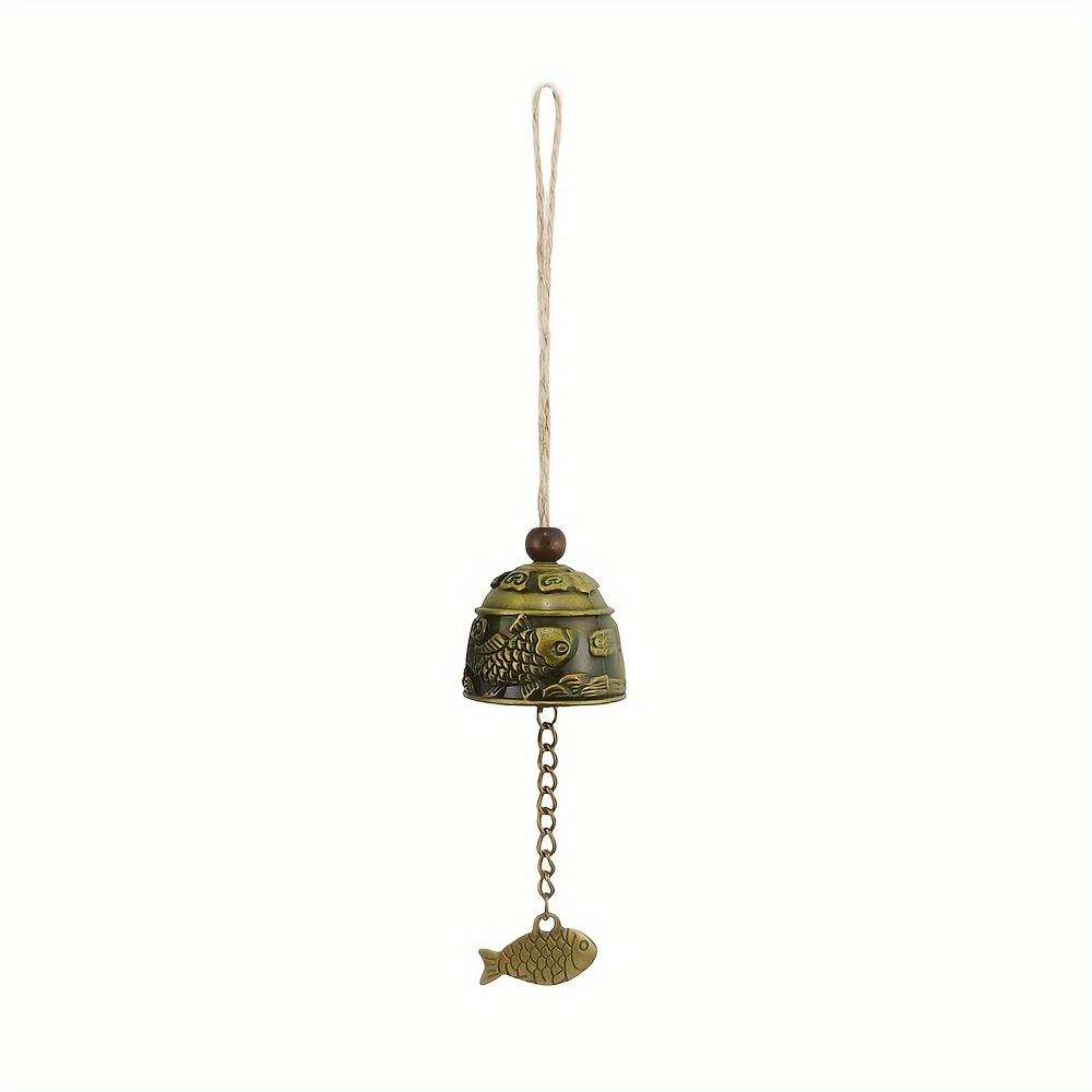 1pc Handcrafted Bronze Bells Wind Chimes, Vintage Style Metal Wind Chimes,with No Battery Required for Bedroom, Office, and Car