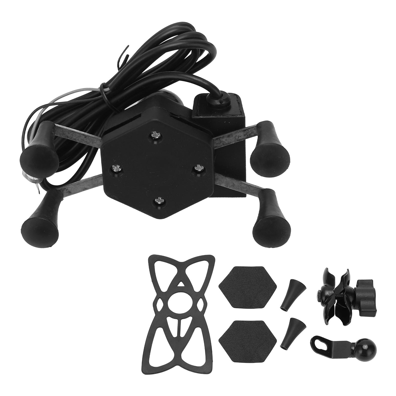 

Motorcycle Phone Mount Bracket Scooter XShape Phone Holder Support Kit Bike Accessory