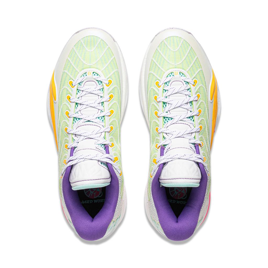 Li Ning Cushioning Slip Resistant Abrasion Resistant Breathable Rebound Grip Low top Basketball Shoes Men's ABAV067-4