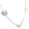 Les Trésors De Lily [J7962] - Collier sautoir 'Papillons' argenté