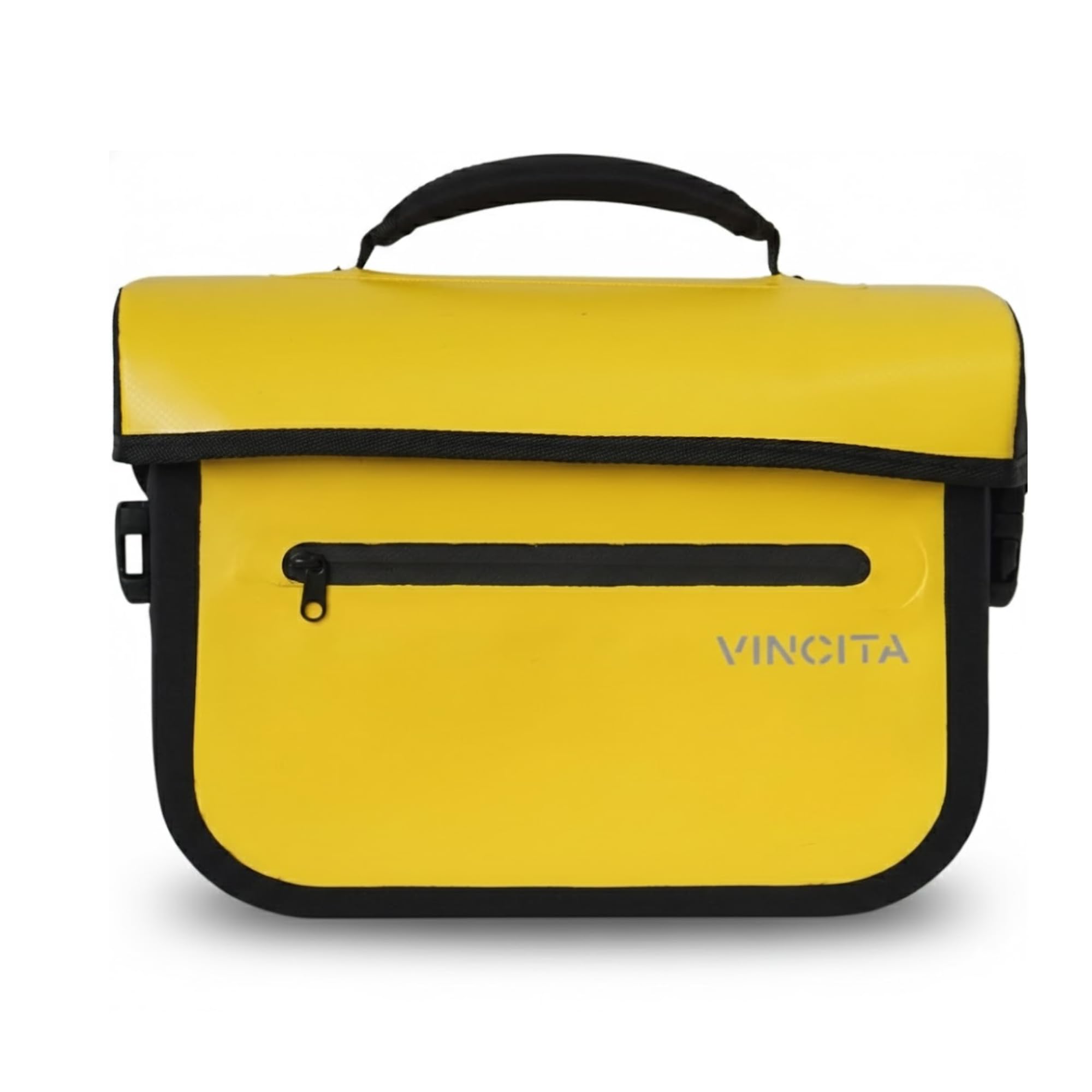 BROMPTON Folding Bicycle Waterproof Front Bag Bicycle Bag with Magnetic Closure Waterproof Front Bag VINCITA 5.4L X-Cooper (Yellow)