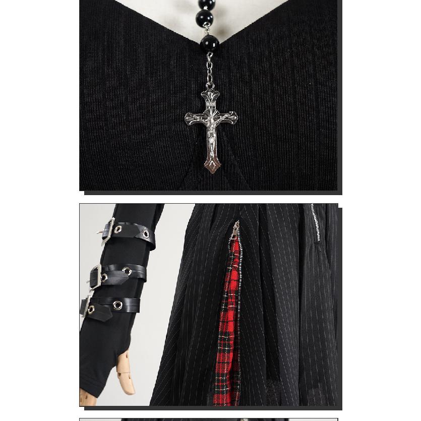 Misa Amane Death Note Cosplay Costume Gothic Lolita Dress, Halloween Stage Performance Outfit, Anime Gothic Fashion