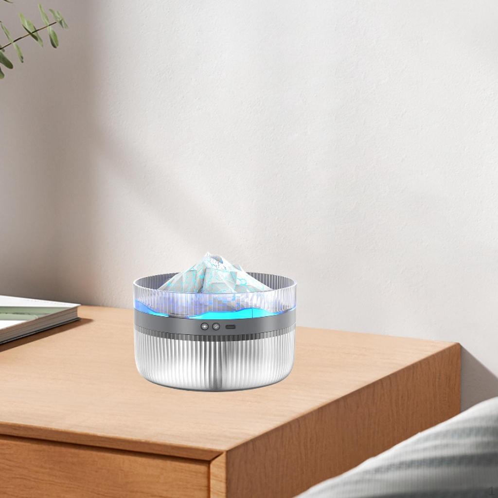 Air Humidifier 2 Mist Modes Comfortable Convenient Refilling Aroma Diffuser with Red and Blue Lights