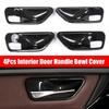 Interior Door Handle Bowl Cover Trim Panel Protector For BMW 3 Series F30 F31 2012- 4 Series F36 2014- 3GT F34 2013-