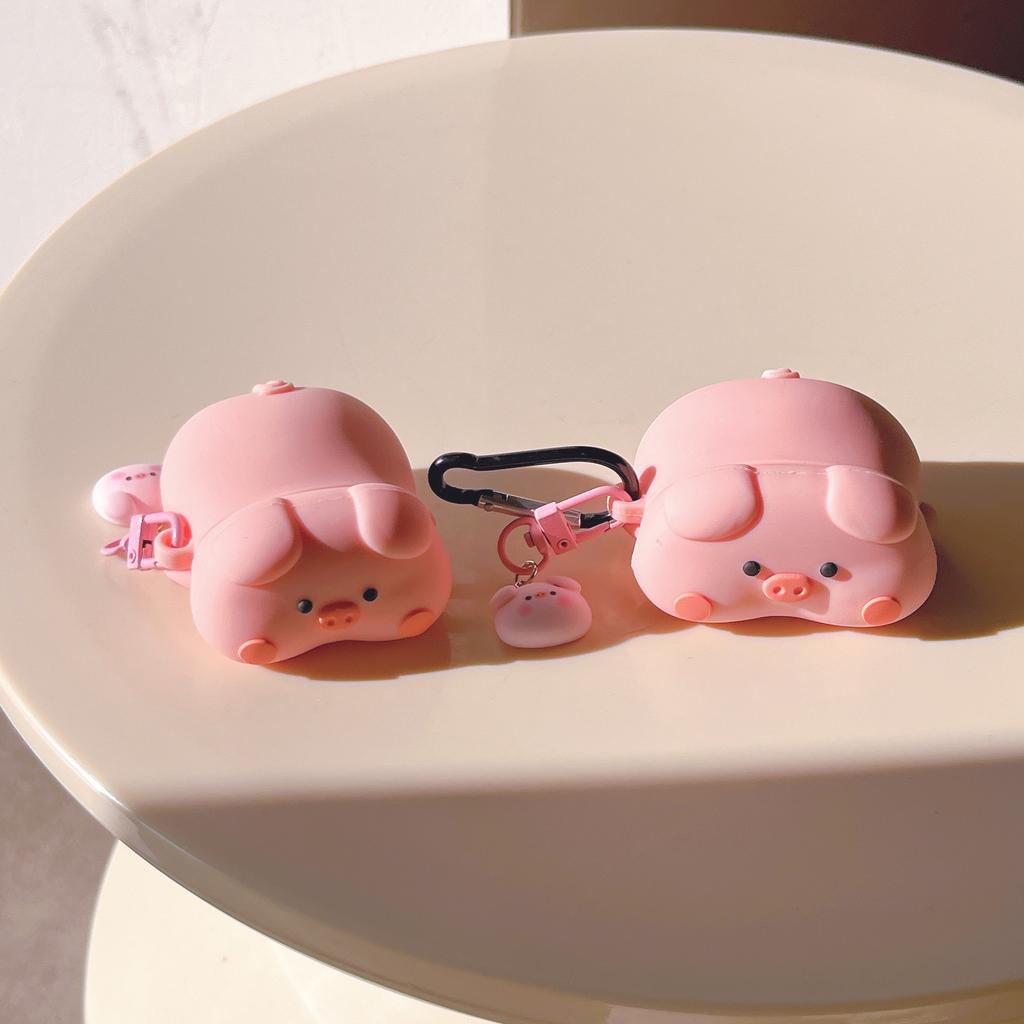 Cute lying pig for airpodsPro1 apple 1011 bluetooth headset cover 1/1/1/1st generation protective case