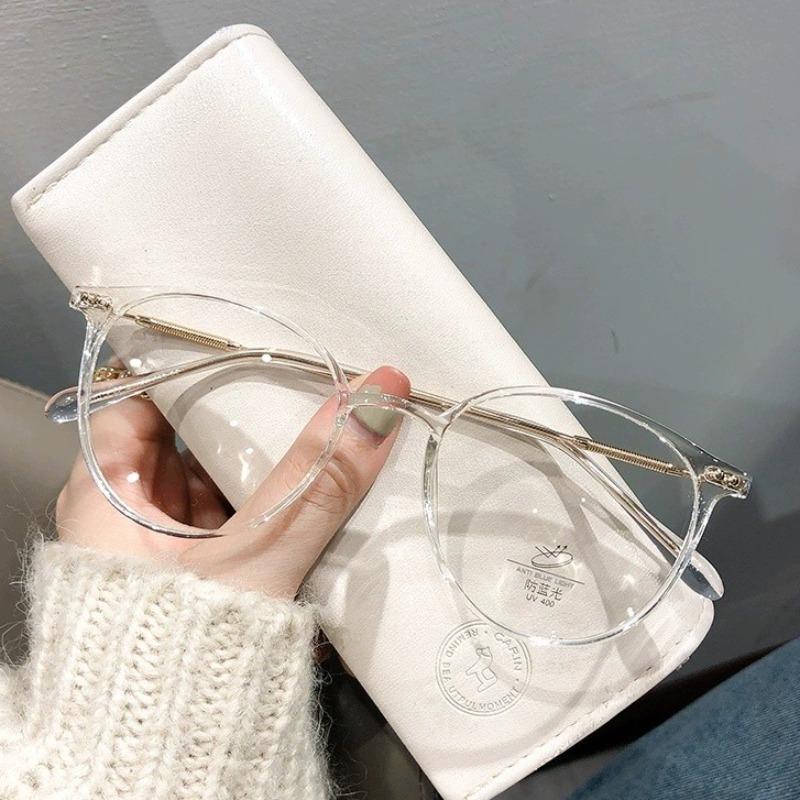 Ready Stock Korean Anti Radiation Eyeglasses Round Metal Frame Eyeglasses Women/Men