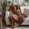 Cozy Throw Blanket Cute Animal Pattern Flannel Soft Warm Bedspread Living Room Decor Gift Christmas Holiday Home Decor
