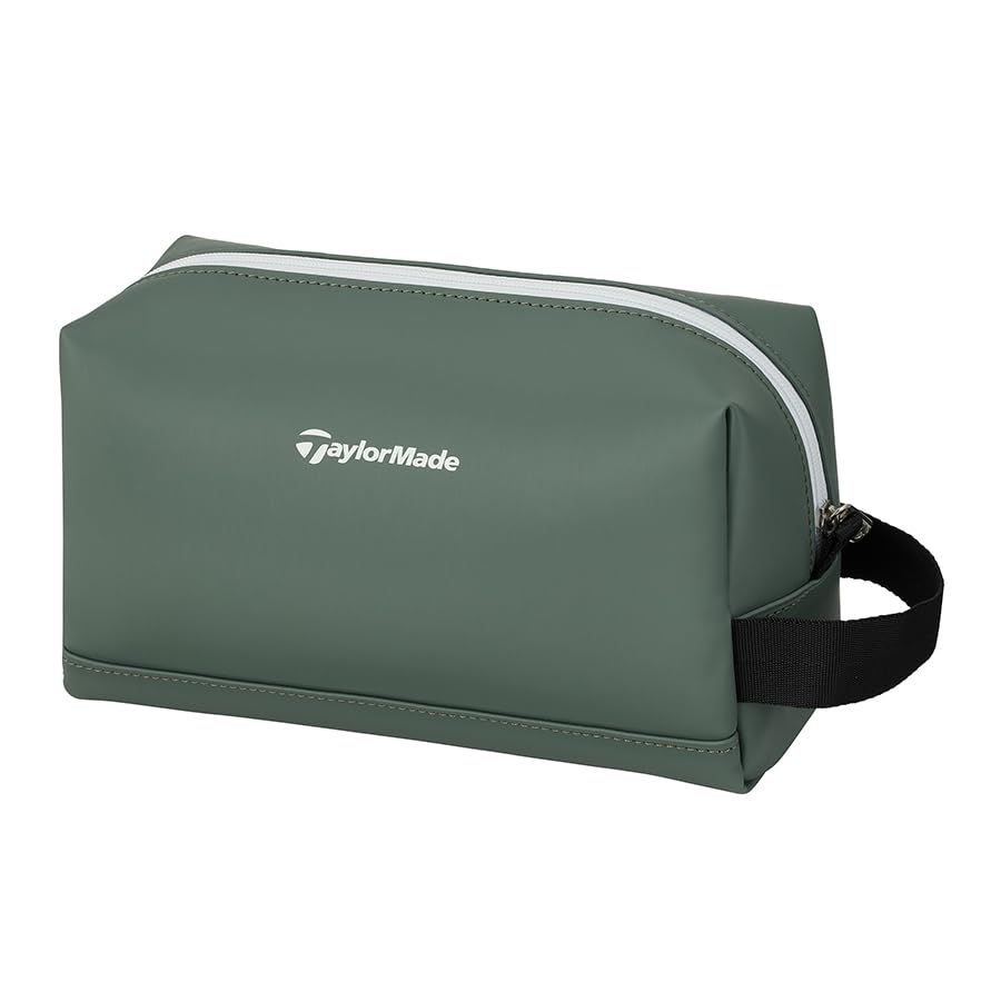 TaylorMade Circle Logo Pouch, Acid Green, Unisex, UN752, 2025FW