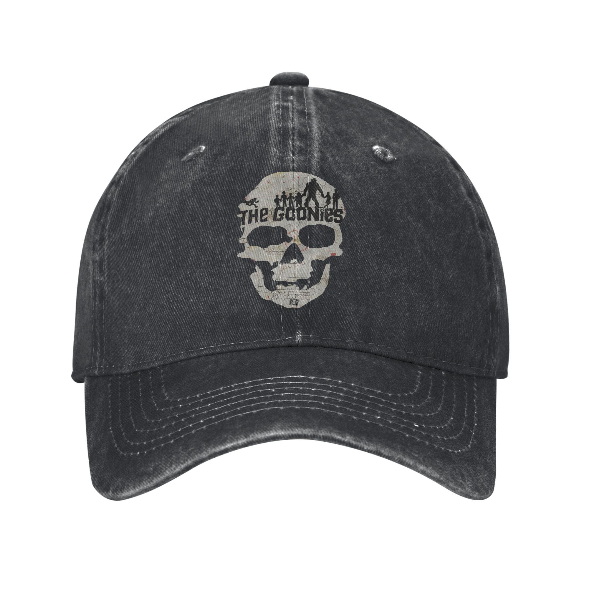 The Goonies Skeleton Map Poster Unisex Baseball Cap  Distressed Denim Caps Hat Vintage Outdoor Activities Soft Sun Cap One Size