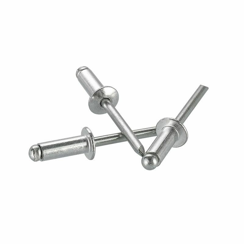 120-Piece Aluminum Pop Rivets Set, M3.2-M4, Open Type Pull-Through, Boxed for Cross-Border Trade