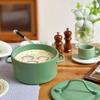 1/12 Puppenhaus Mini Sahne-Pilzsuppe Topf Modell Puppenhaus Simulation Küchen Dekoration Zubehör Rollenspiel Spielzeug