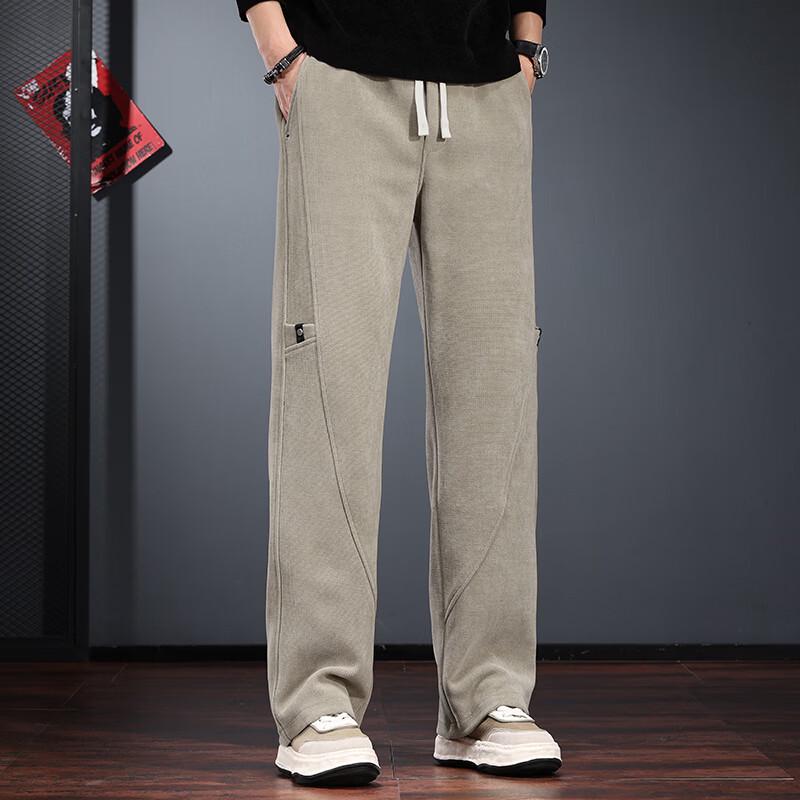 Men's Corduroy Loose Straight-Leg Casual Pants
