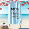 Wanted Poster Beach Towel Beach Towel Quick-drying for Travel Outdoor Sports Jogging Beach and Swimming