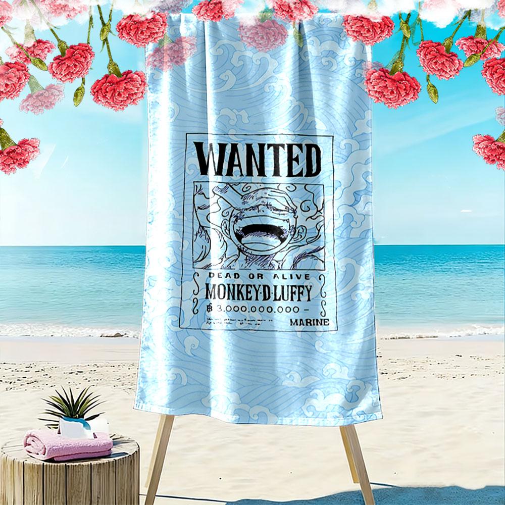 Wanted Poster Beach Towel Beach Towel Quick-drying for Travel Outdoor Sports Jogging Beach and Swimming