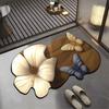 Saugfähige Badezimmermatten 3D Realistische Fußmatte Blume Schmetterling Badematte für Badezimmer Schlafzimmer