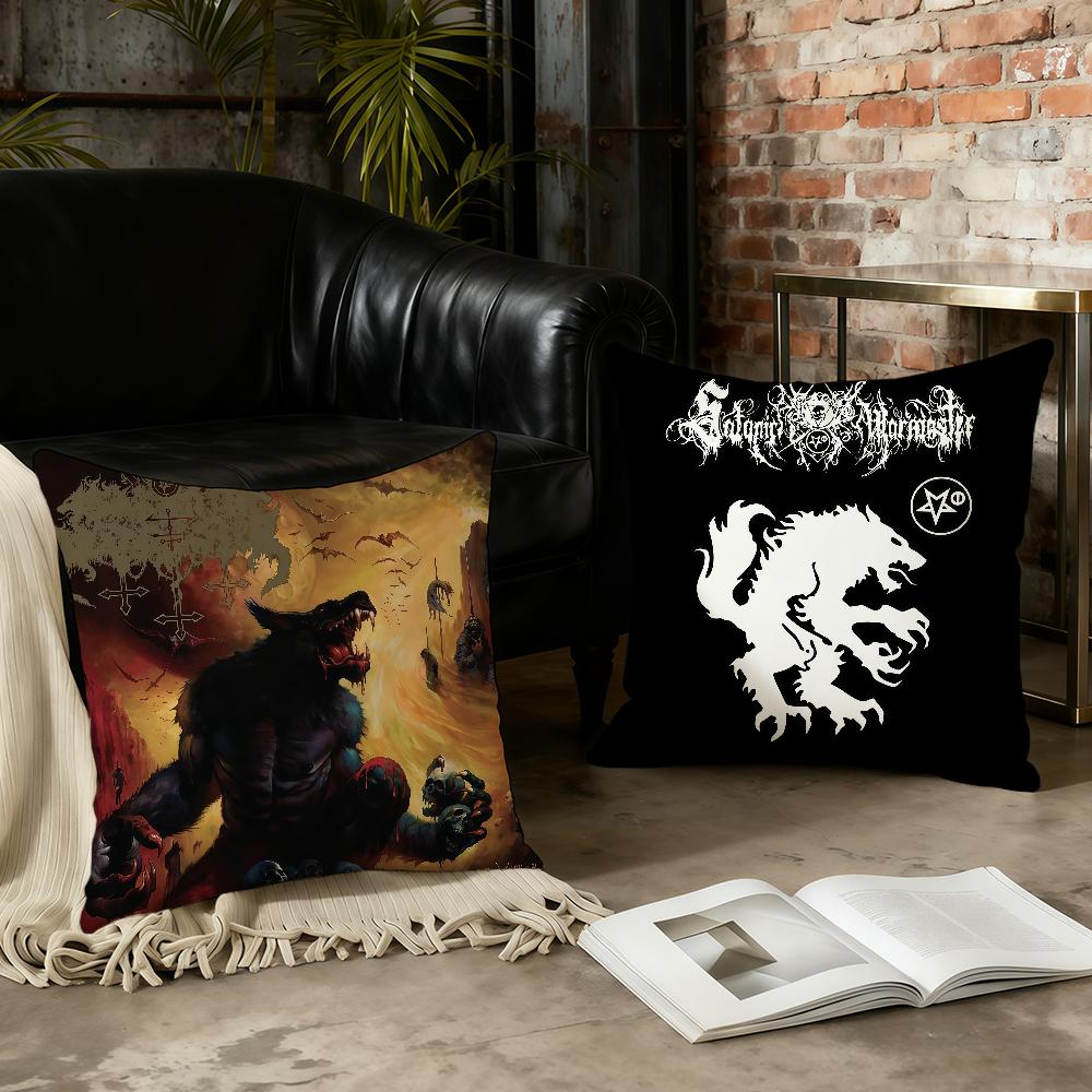 S-Satanic W-Warmaster Band cushion cover Home Office Convenient Nordic Simplicity Hit With Zipper Cushion Cover