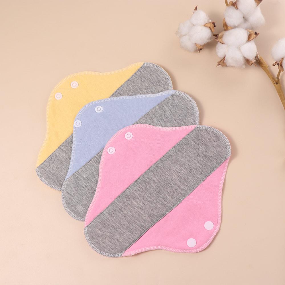 6Pcs Graphene Menstrual Cloth Pads Washable Nursing Pad for Women Diaper Sanitary Napkin Lady Care