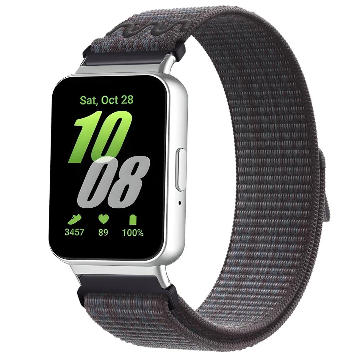 

Nylon Strap for Samsung Galaxy Fit 3 breathable replaceable Woven wristband for Samsung Galaxy Fit 3 Smart Watch Bracelet Belt For Galaxy Fit 3