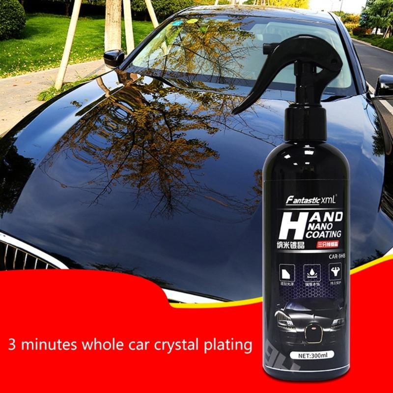 120ML/300ML Car Ceramic Nano-coating Liquid Glass Plated Crystal Hydrophobic Car Polish Wax Waterproof Paint Protector