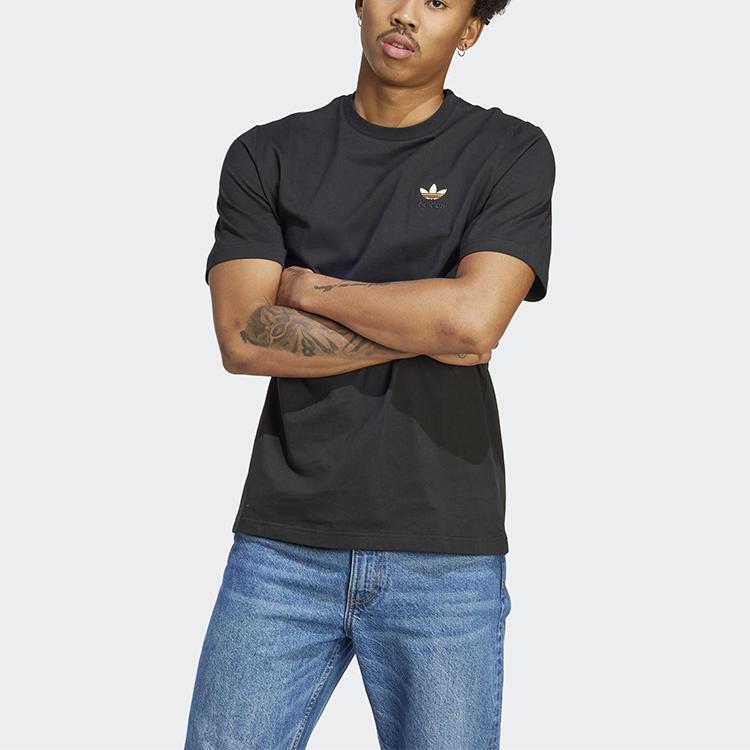 Adidas Originals Acp Tee With Cartoon Print Back Round Neck Sport Short Sleeve T-Shirt Men Tops Black IB1401