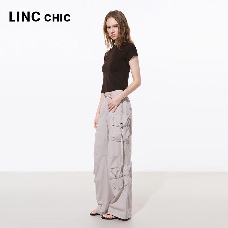 Jinyujie Women's Straight-Leg Cargo Casual Pants