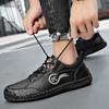 Męskie buty skórzane Ręcznie robione sneakersy Buty codzienne outdoorowe