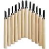 6/8/12pcs High Manganese Steel Engraving Knife with Wooden Handle Handmade Wood Carving Chisel Tools Kit Carving Accessories