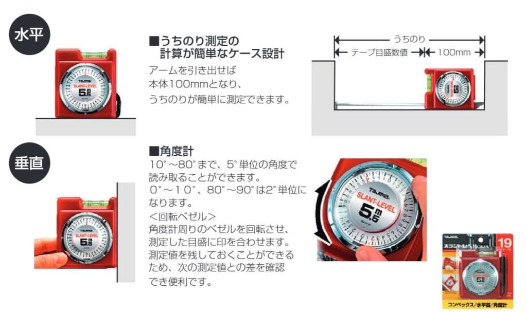 Tajima Convex X 19mm Slant Level Convex 19 SLL1955BL 5.5m