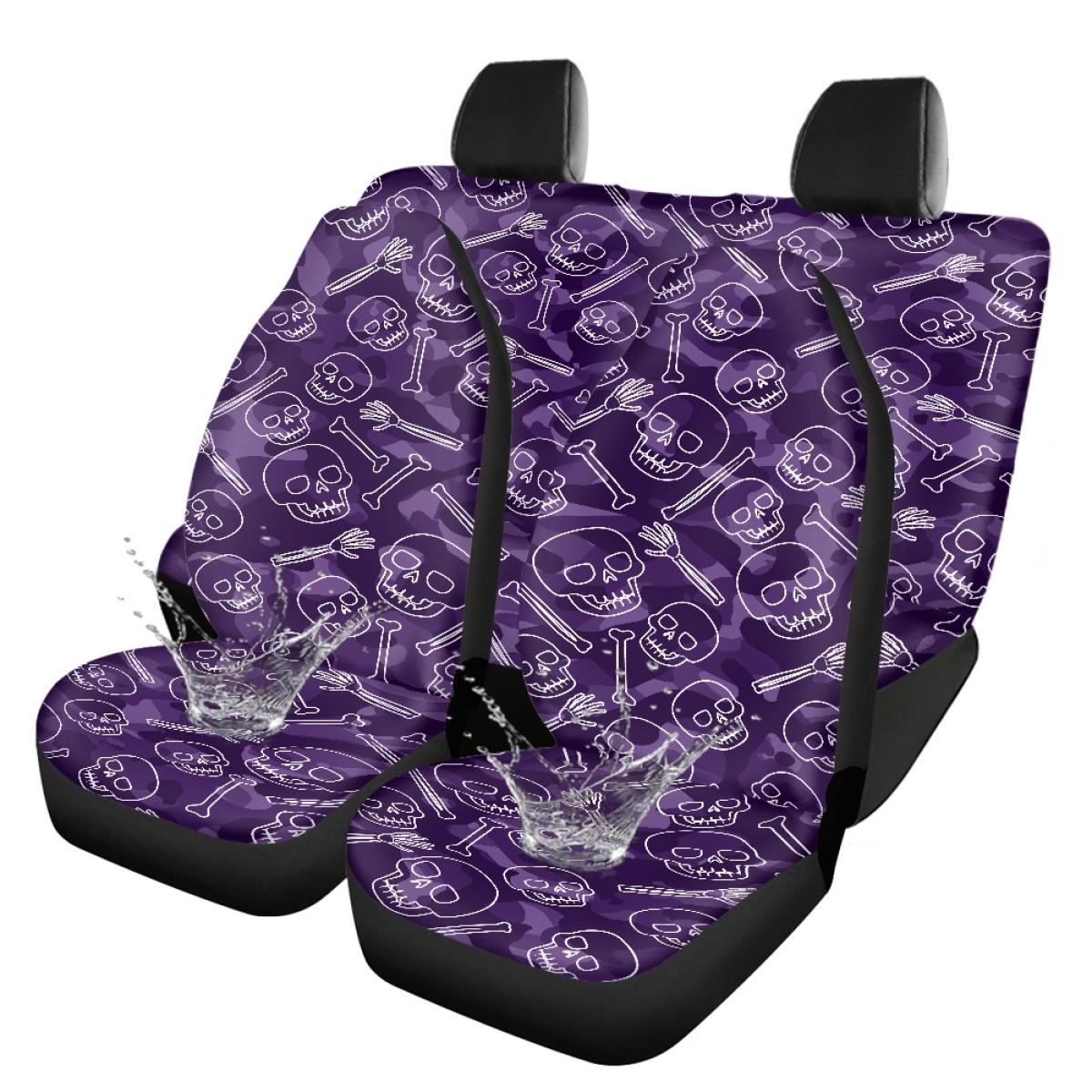 

5-Seater Car Seat Covers Digital Print Abstract Art Design Waterproof Airbag Compatible Front Rear Seat Protectors Universal for Cars SUVs Trucks onesize